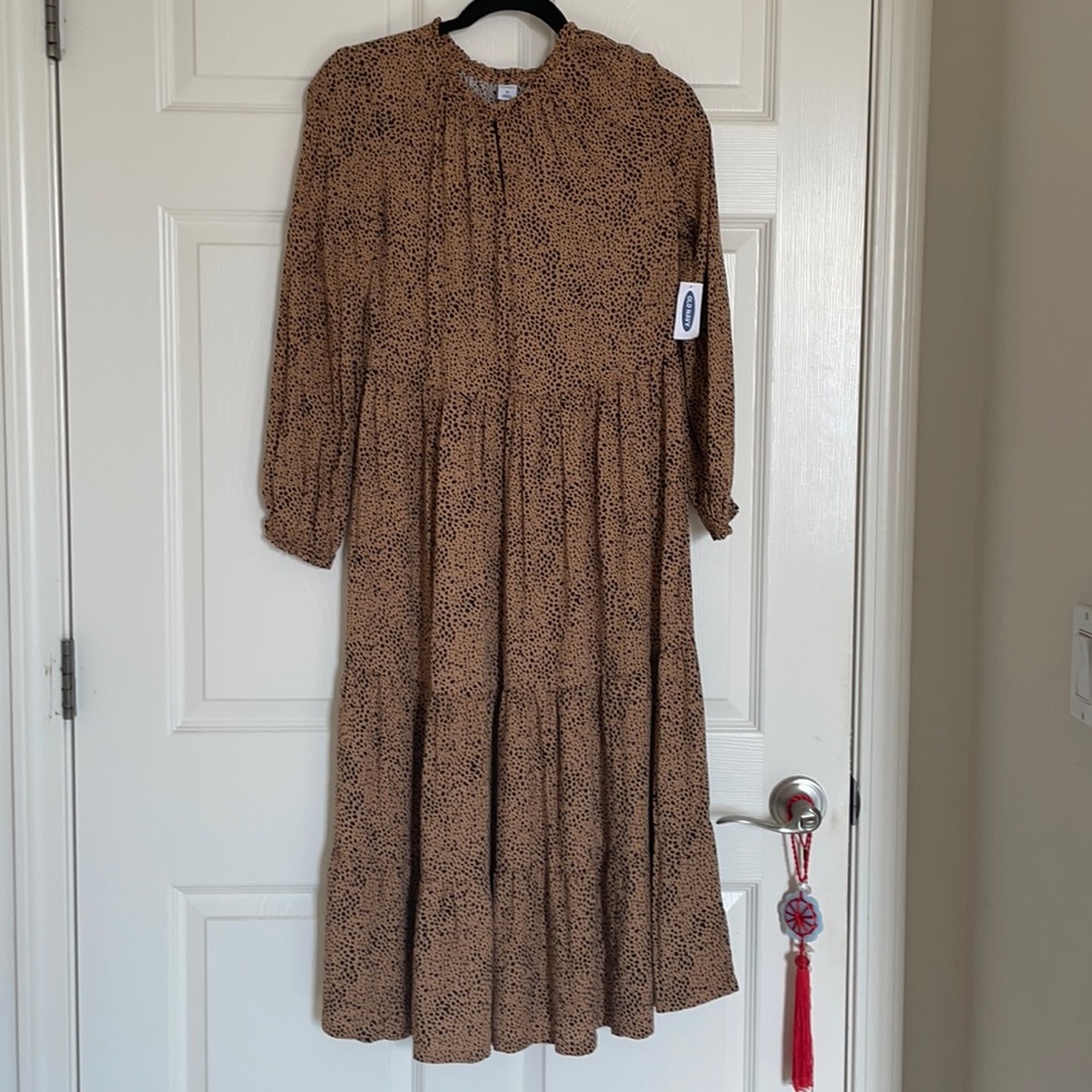 NWT Old Navy Animal Print MIDI Dress